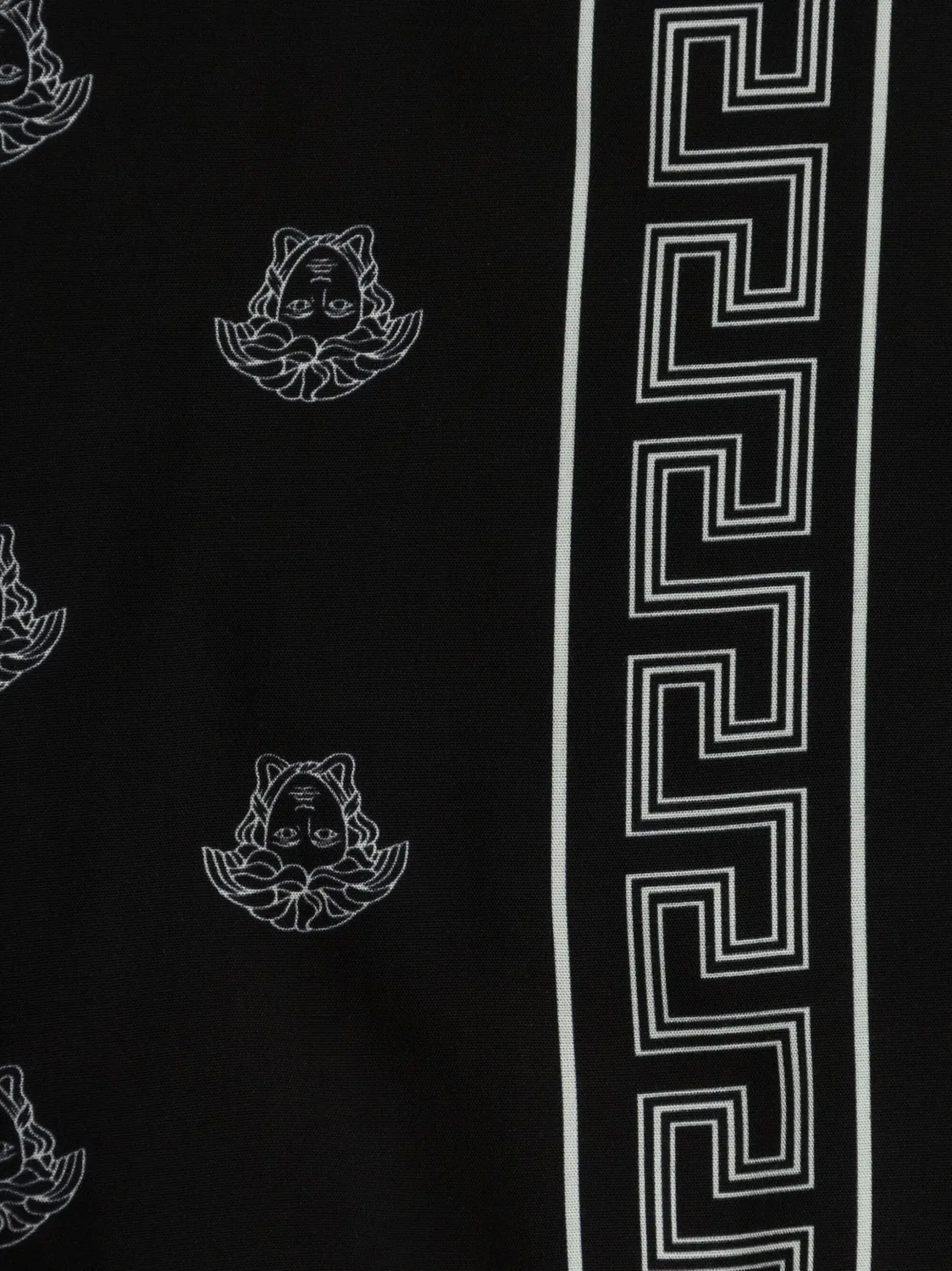 Versace Шорты из вискозы черного цвета для мальчиков — фото 4