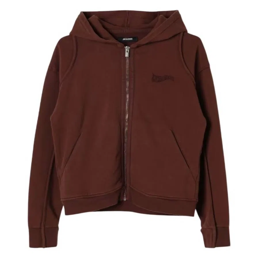 Худи на молнии L'Enfant Le Camargue Jacquemus, Brown