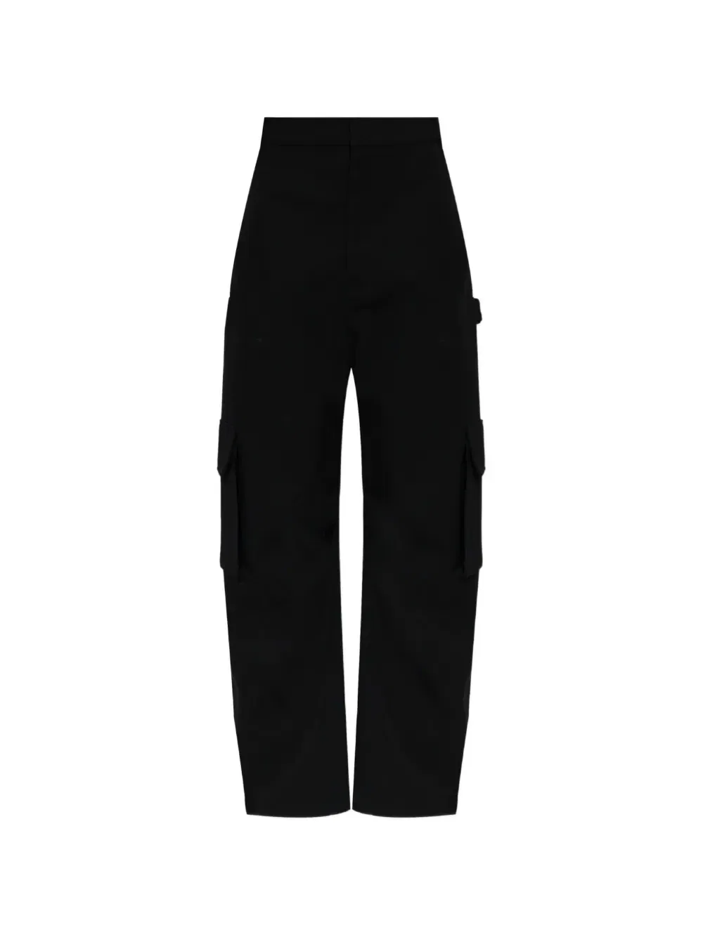 Шерстяные брюки карго Balenciaga, черный