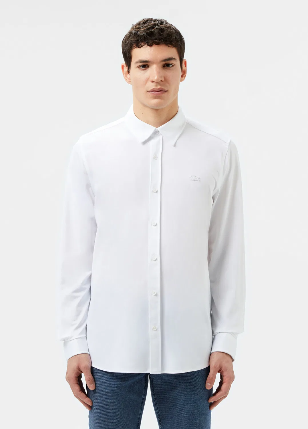 Рубашка Slim Fit Lacoste, белый