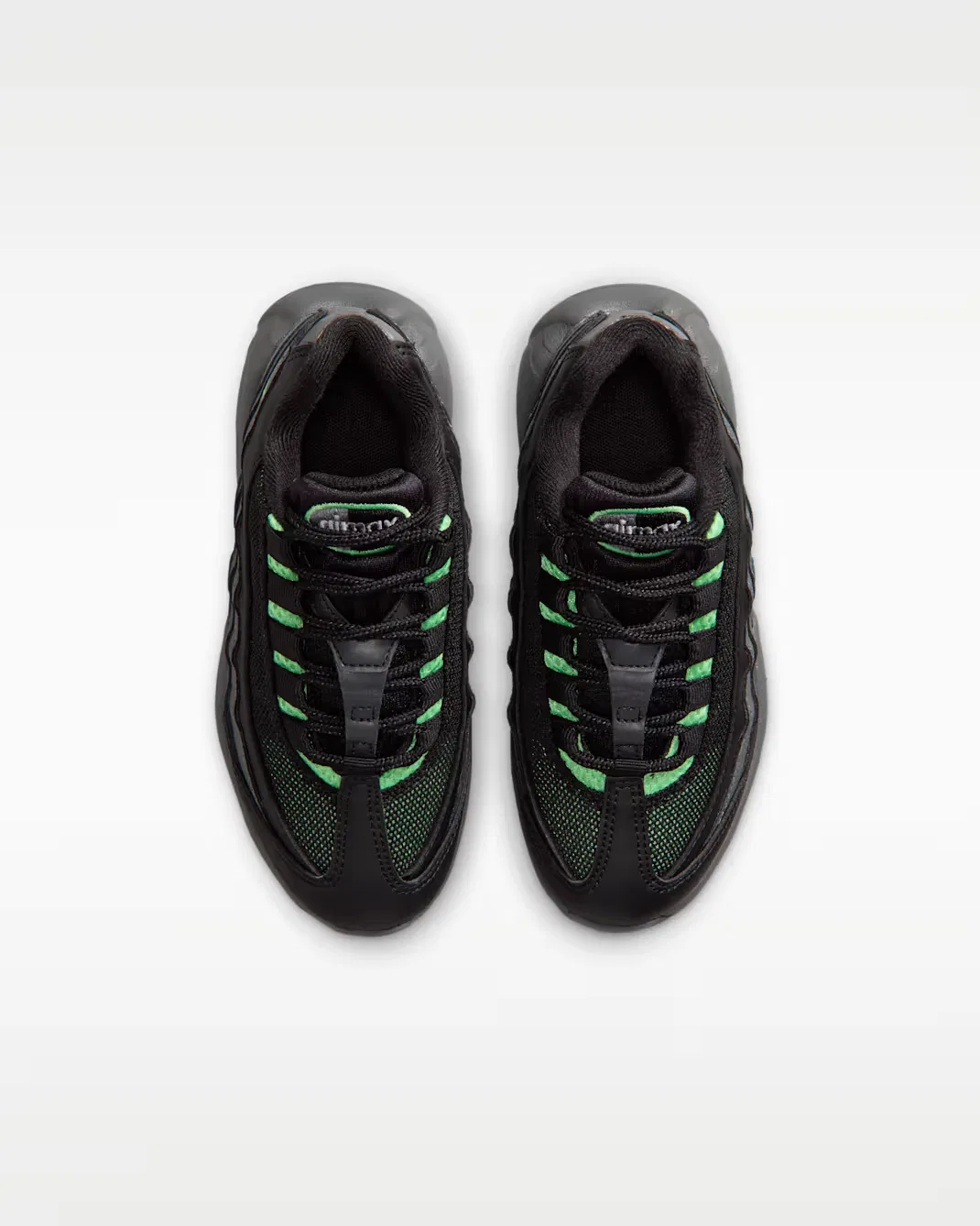Детская обувь Nike Air Max 95 Recraft, Black/Cool Grey/Iron Grey/Illusion Green — фото 4