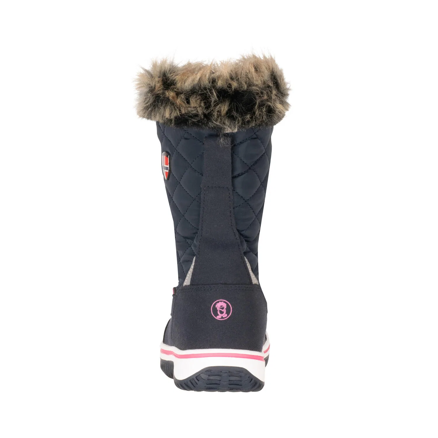 Детские снежные ботинки для девочек Holmenkollen Snow Boots XT Trollkids, Navyblau Rosa — фото 4