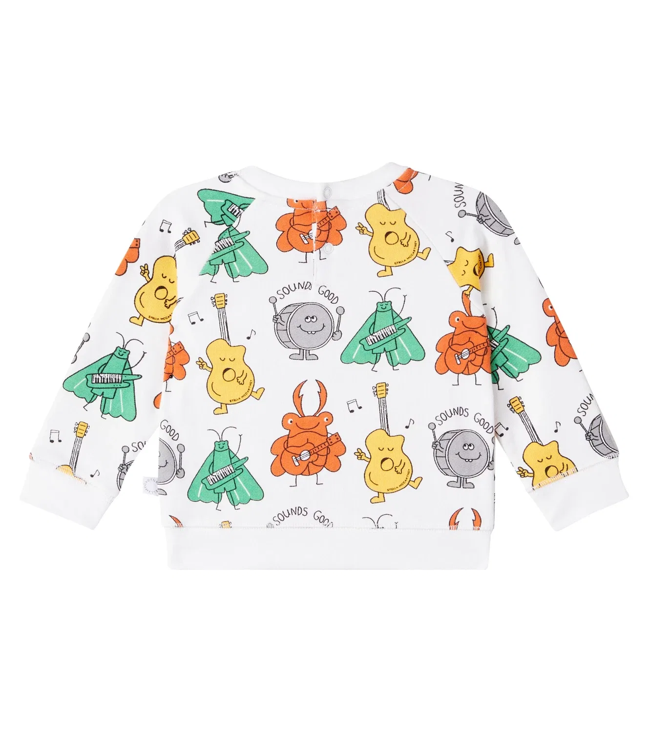 Свитшот с принтом Baby Bug Band Stella Mccartney Kids, белый — фото 2