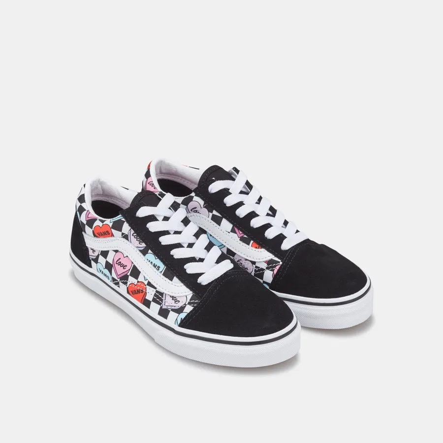 Детские кроссовки с принтом Candy Hearts Vans, Без цвета — фото 2