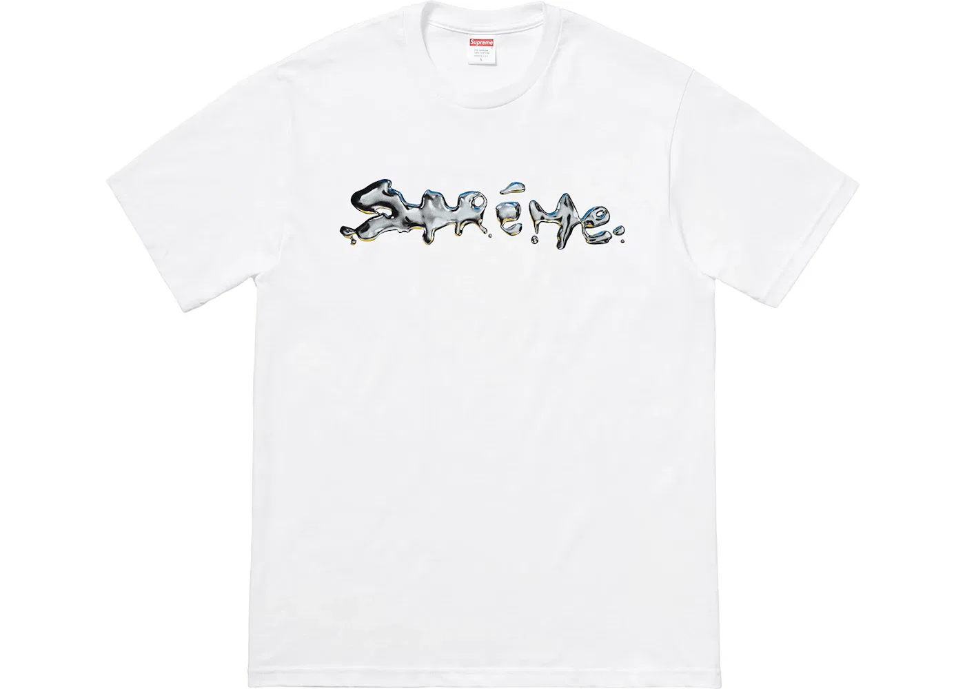 Мужская футболка с принтом Liquid Supreme, White