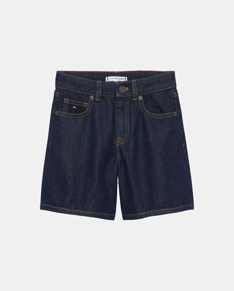 Детские шорты для девочек джинсовые Bermuda Tommy Hilfiger, Azul