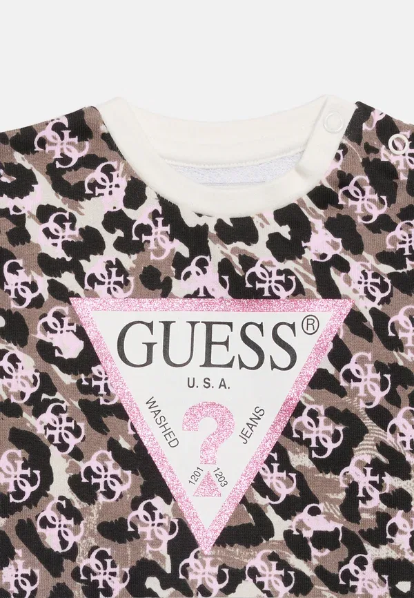 Детская спортивная толстовка для малышей и детей младшего возраста Guess, розовый — фото 4