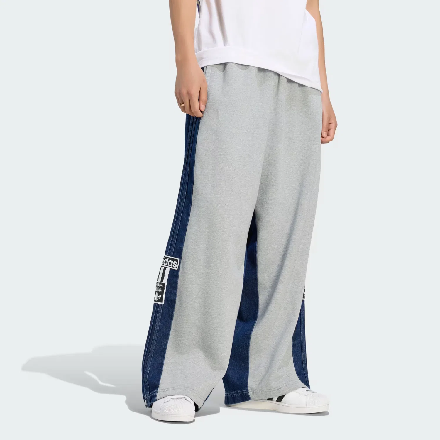 Мужские брюки свободного кроя Adibreak Pant Adidas Originals, серый меланж