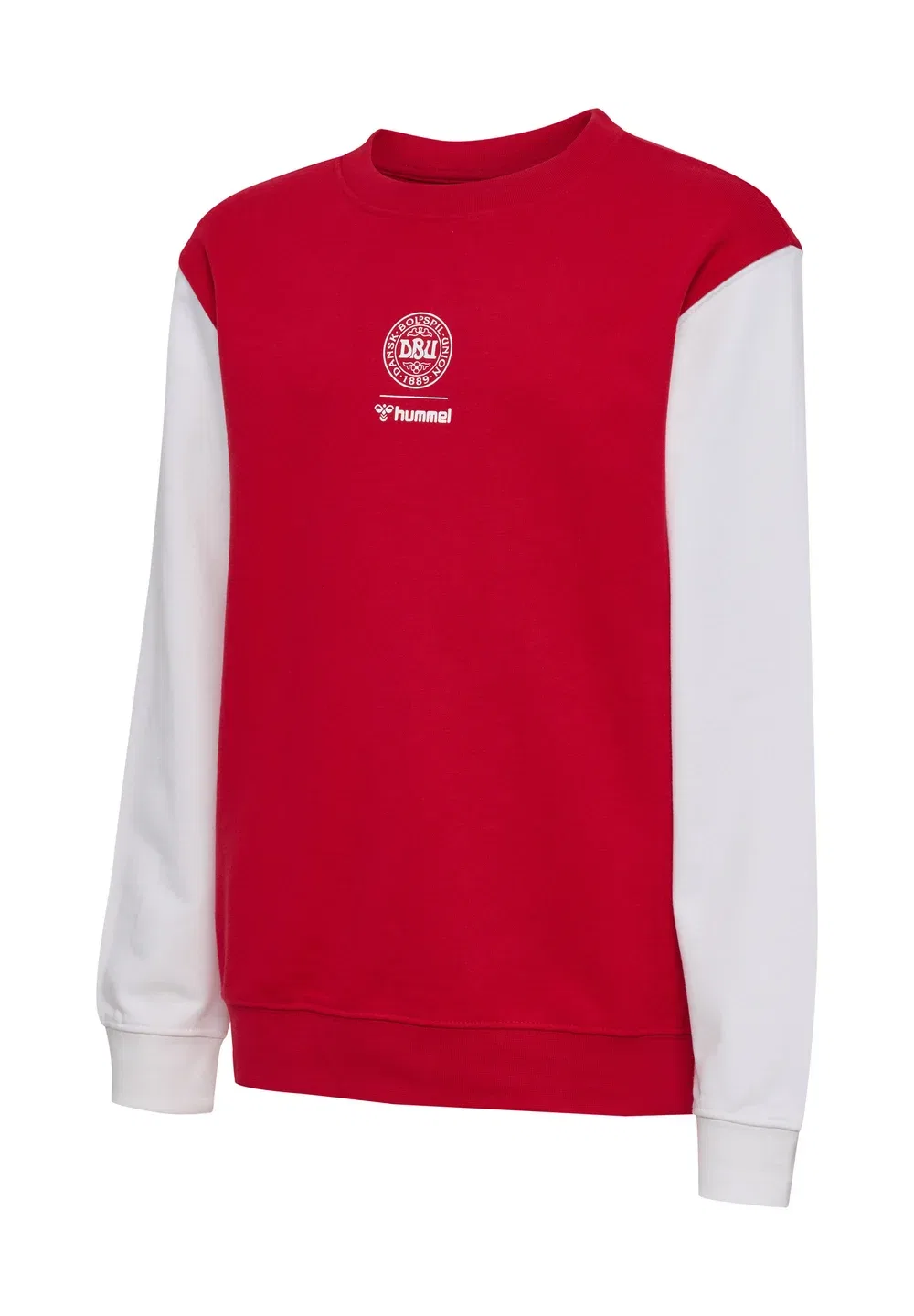 Детская толстовка унисекс с круглым вырезом и красно-белым рисунком Dbu 26 fan Hummel, Tango Red White — фото 4