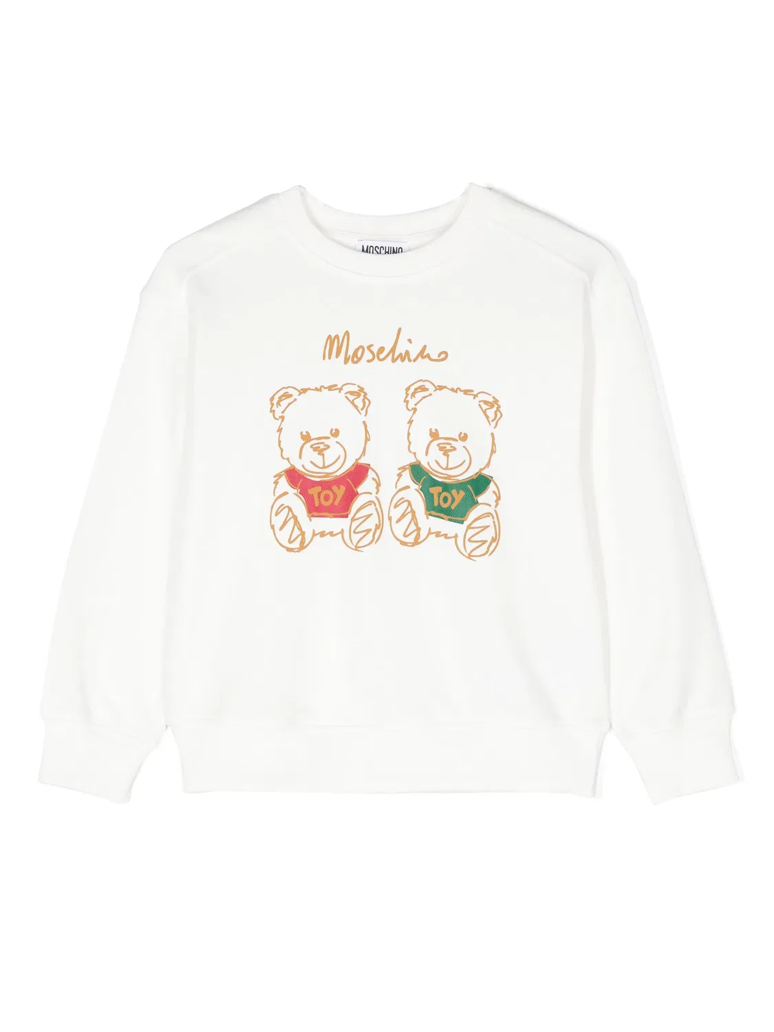 Свитшот с принтом медвежонка Boutique Moschino, белый