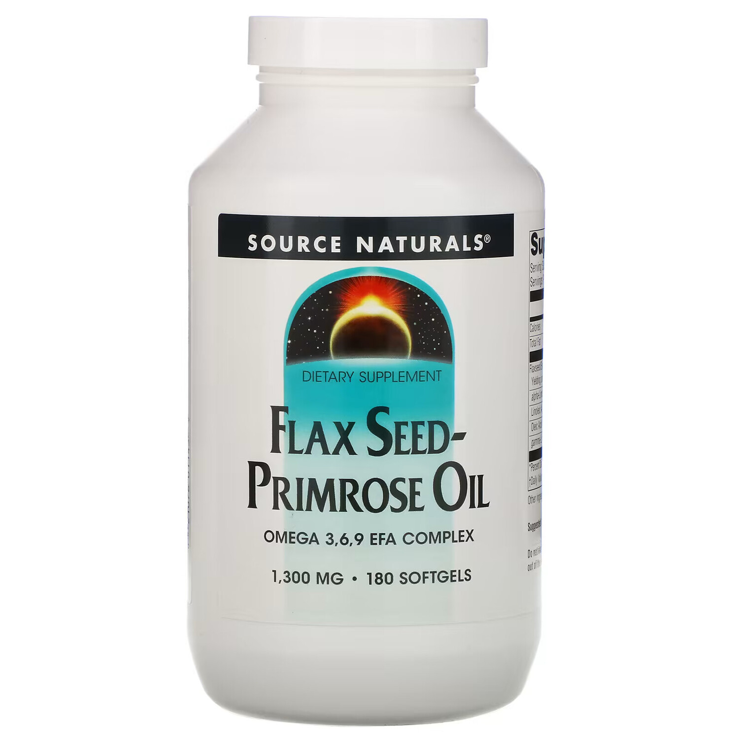 

Source Naturals, Льняное масло и масло примулы вечерней, 1300 мг, 180 капсул