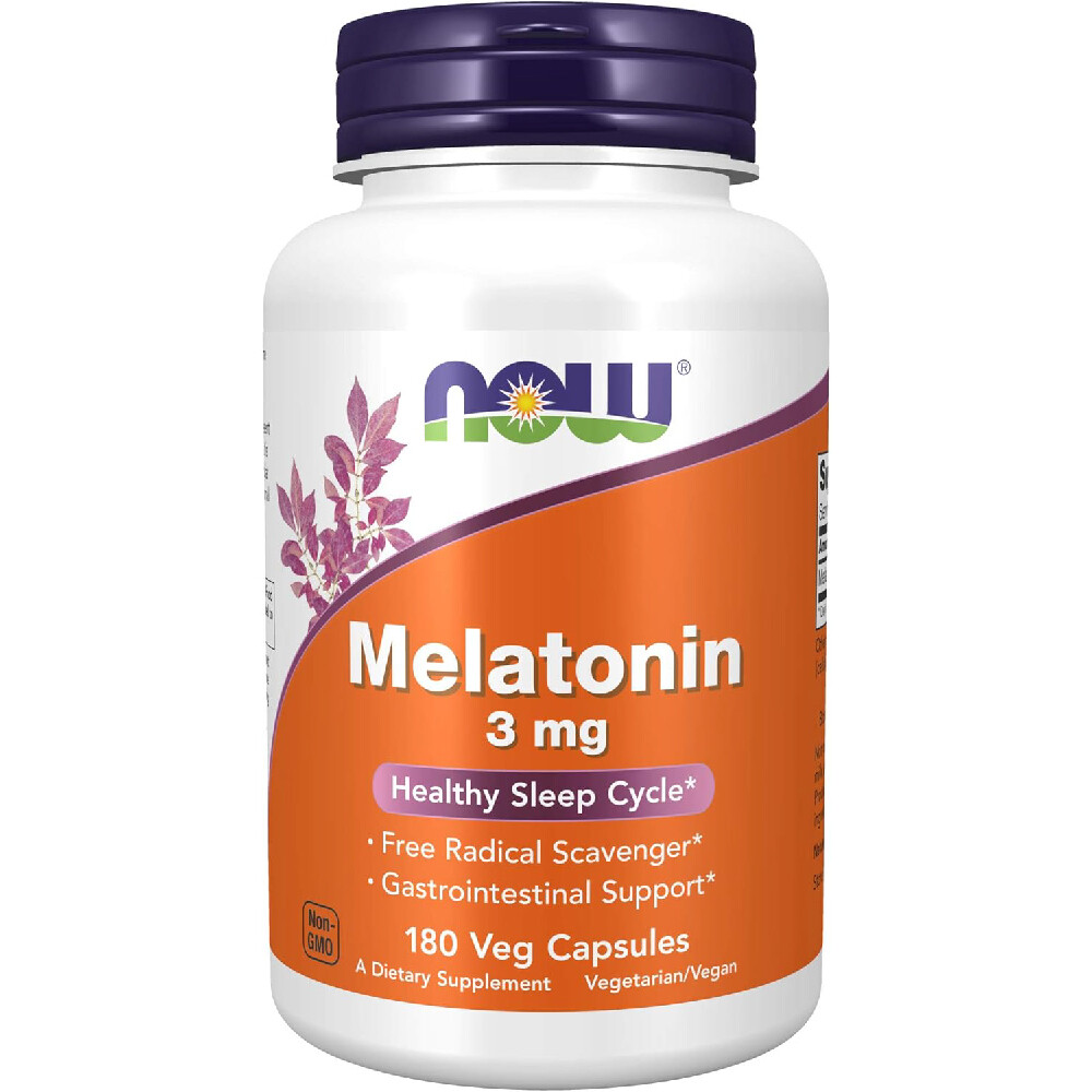 

Мелатонин NOW Supplements 3 мг, 180 капсул