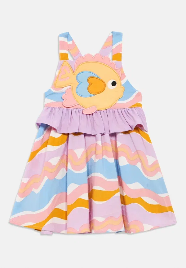 Комплект платье и брюки из вискозы и лиоцелла Baby woven dress set Stella Mccartney Kids, multi-coloured, мультиколор — фото 3