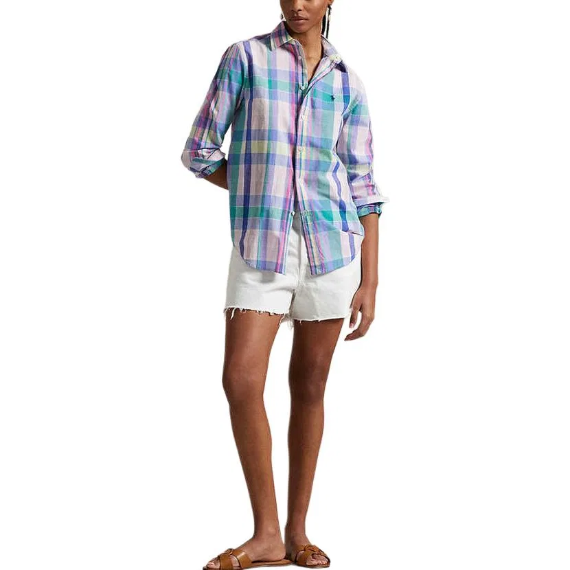 Женская рубашка с принтом SS25 Shirt Polo Ralph Lauren, Multicolor — фото 3