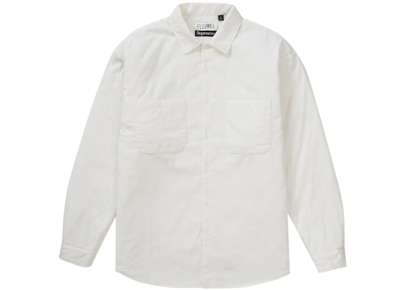 Мужская рубашка стеганая MM6 Maison Margiela Supreme, White