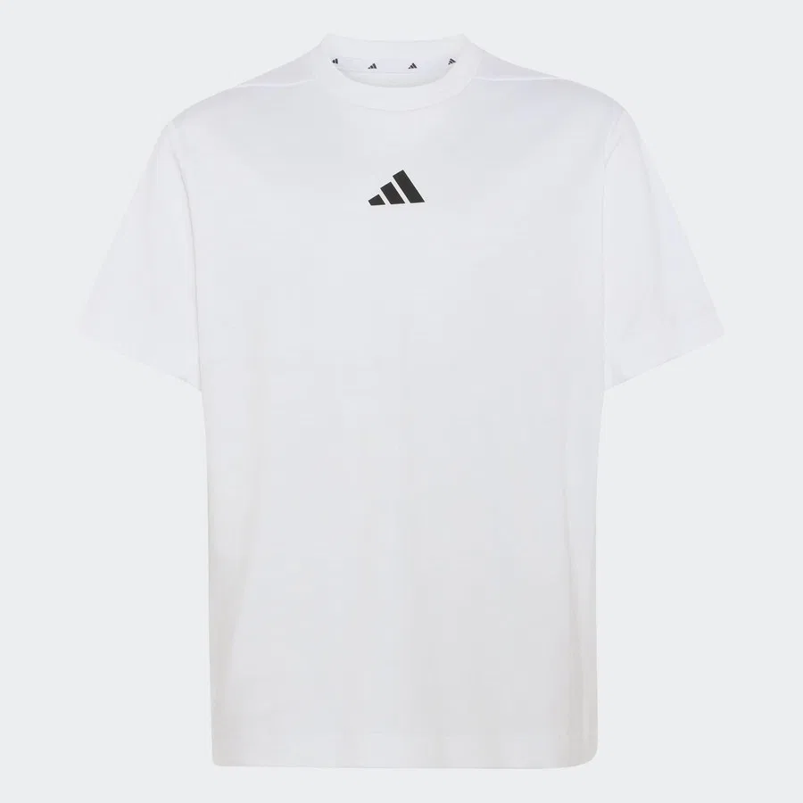 Детская спортивная футболка с длинным рукавом adidas, Белый