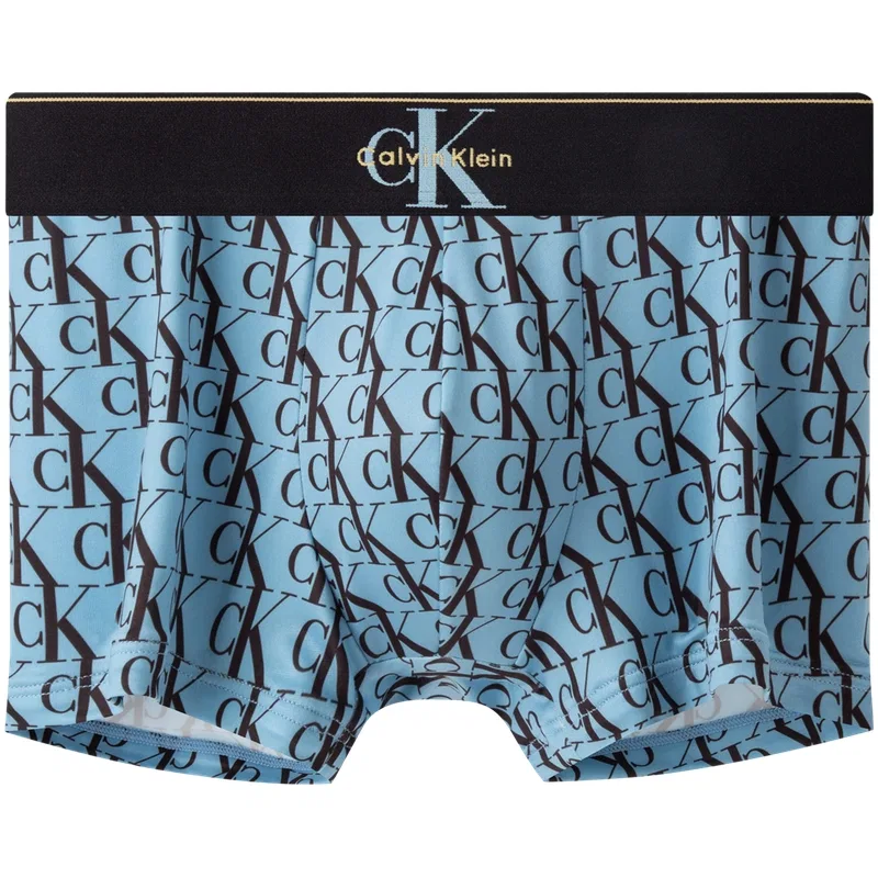 Мужские боксеры с принтом Ice Blue Letter Calvin Klein, Ice Blue Letter