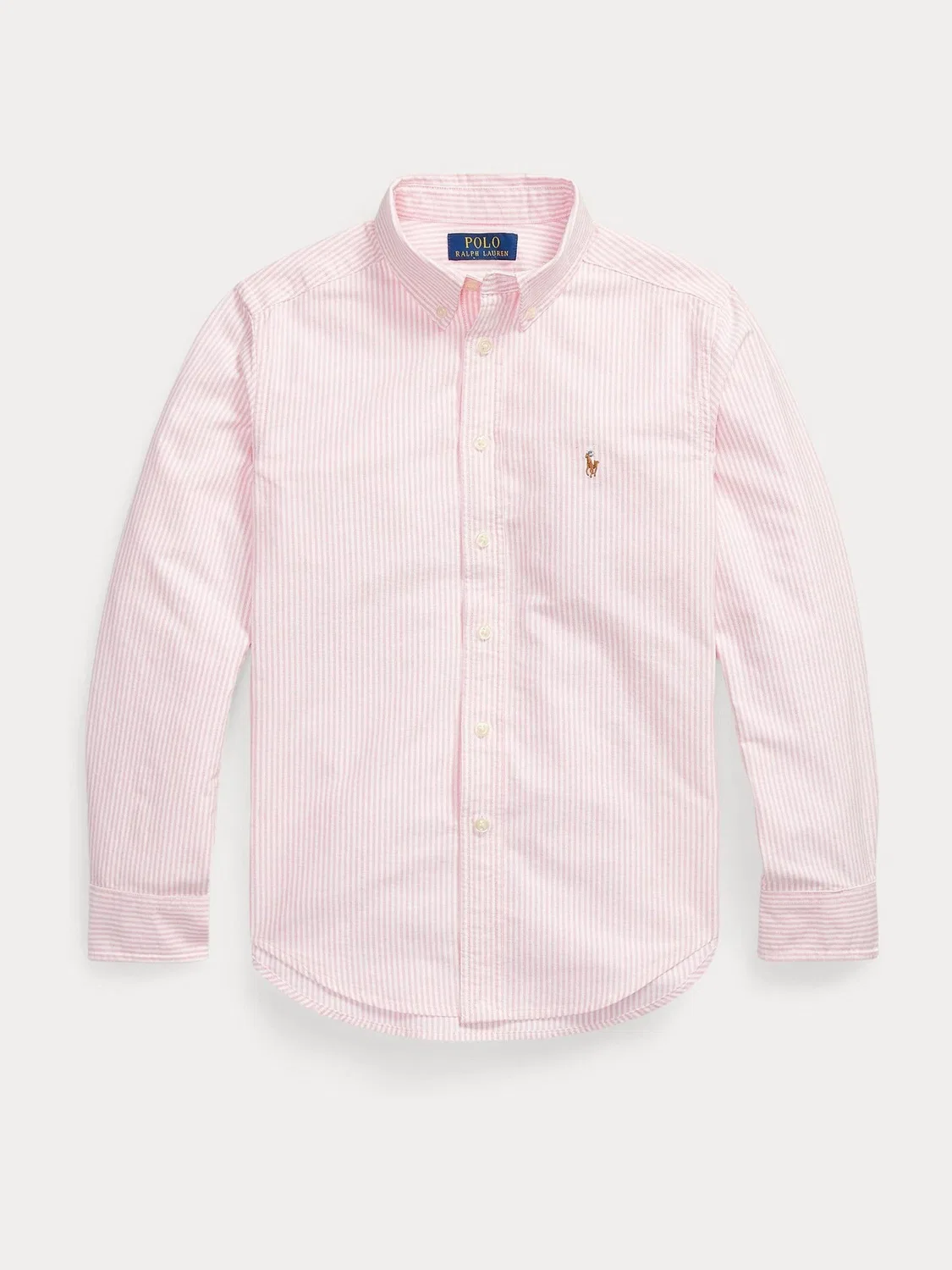 Рубашка классическая оксфорд, полоска Polo Ralph Lauren, розовый