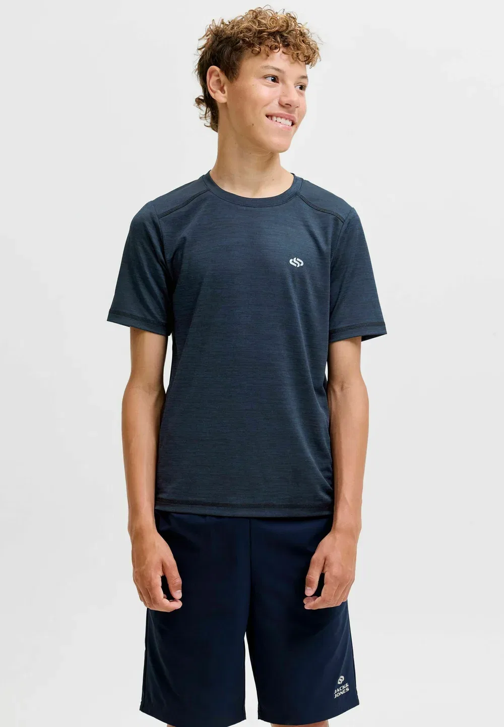 Футболка с нашивкой, детская футболка - базовая футболка Jack & Jones Junior, Sky Captain
