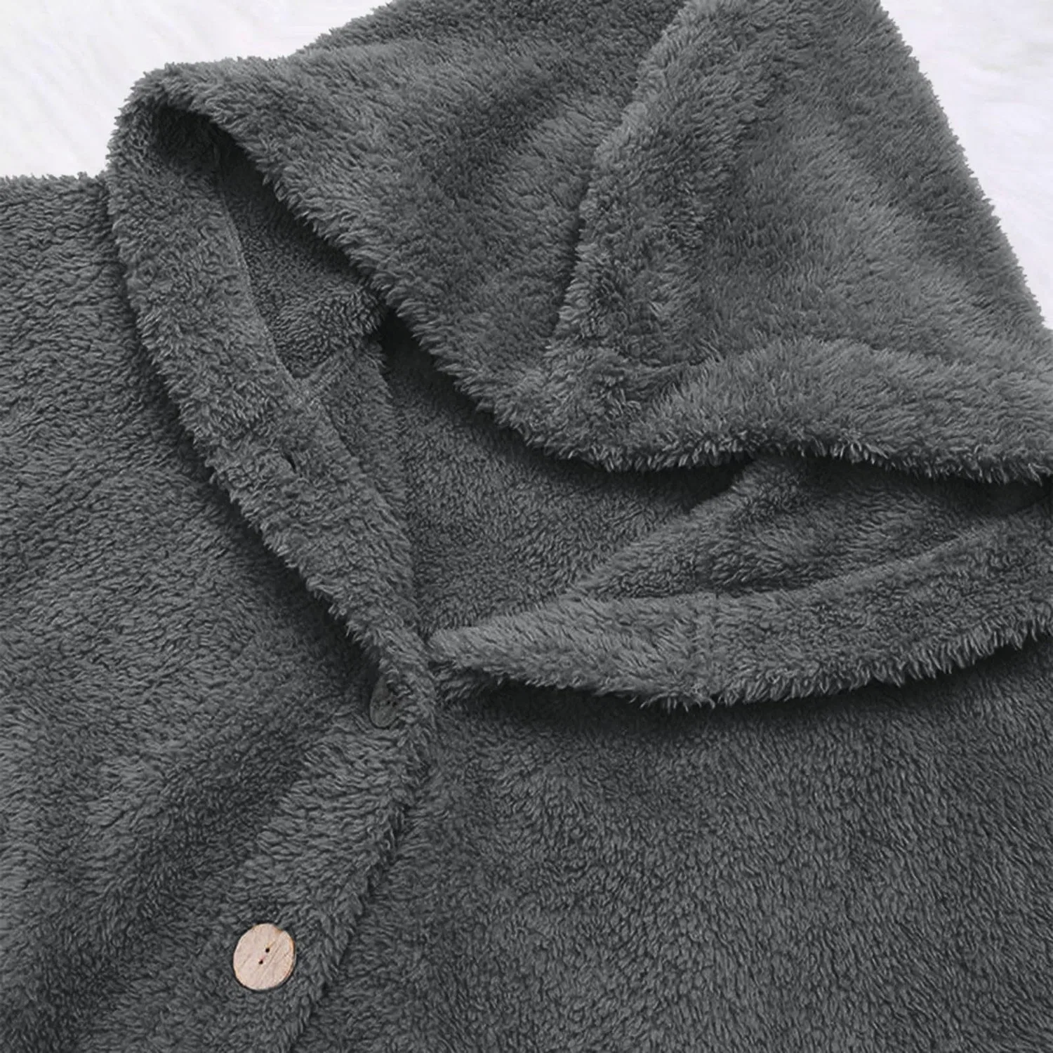 Женское утеплённое пальто с принтом, модель Cappotti da donna, бренд, Grigio scuro — фото 2