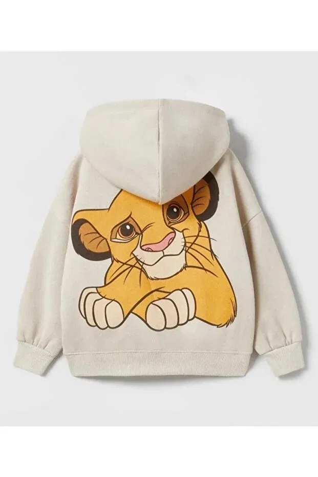 Детский спортивный костюм с принтом The Lion King Oversize Keywest, Beige Coffee — фото 3