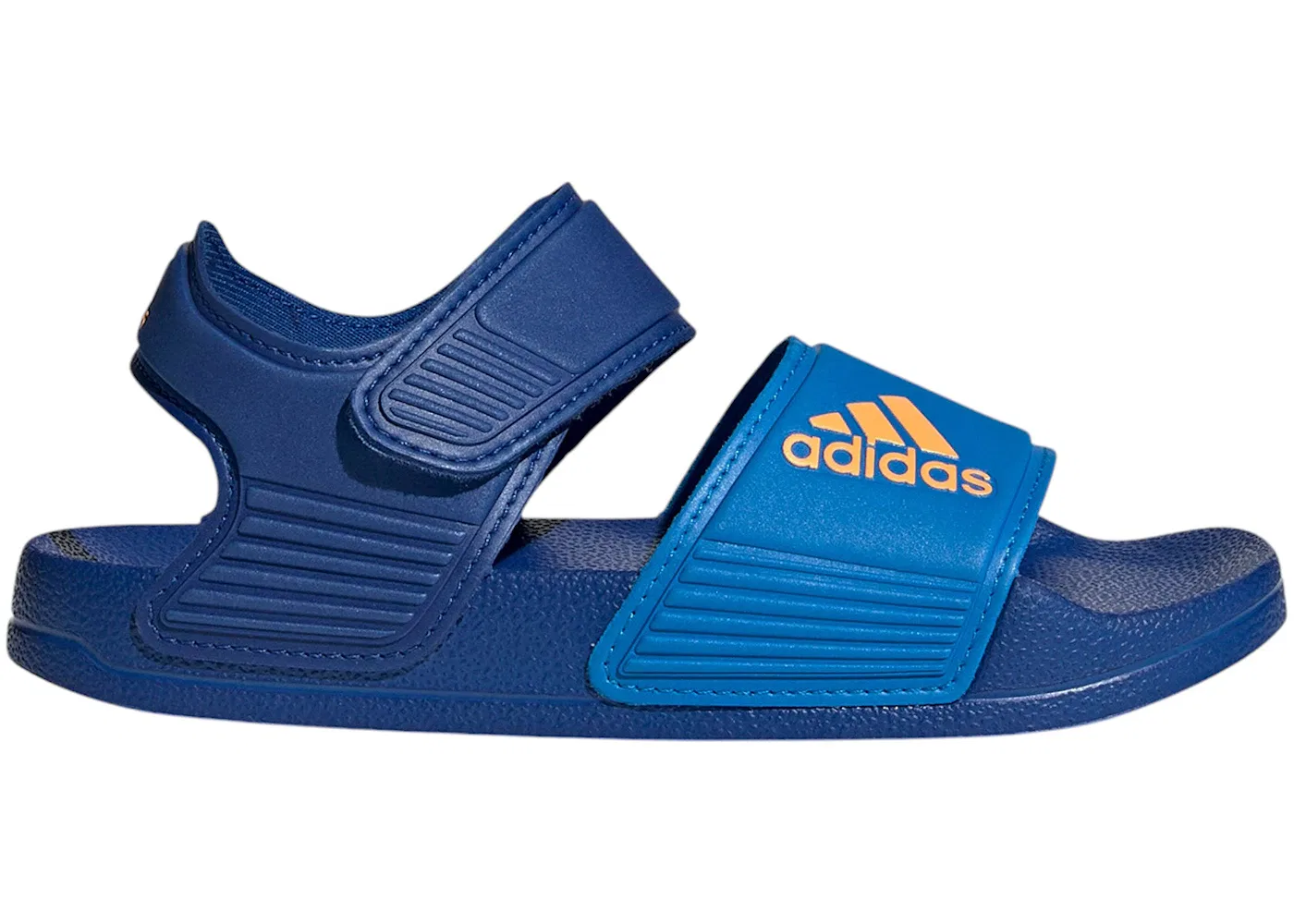 Детские сандалии-слайды Adidas Adilette, Royal Blue/Flash Orange/Blue Rush