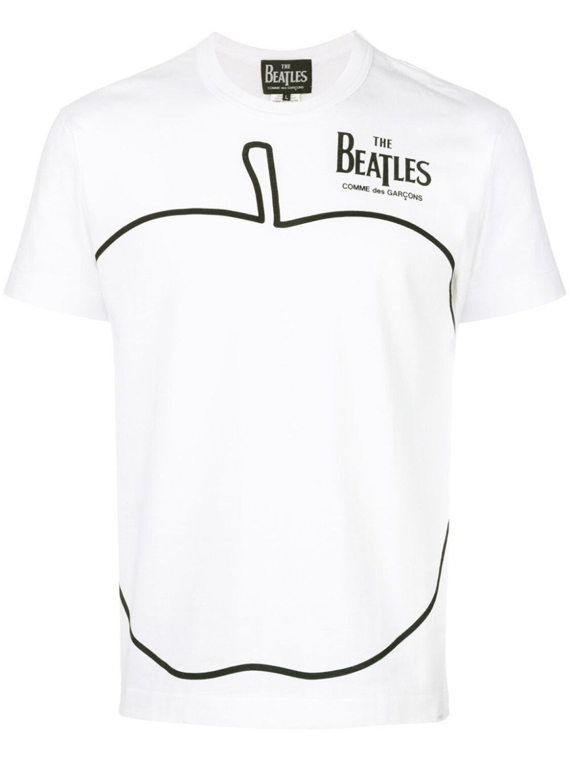 

Comme des Garçons apple print T-shirt, белый