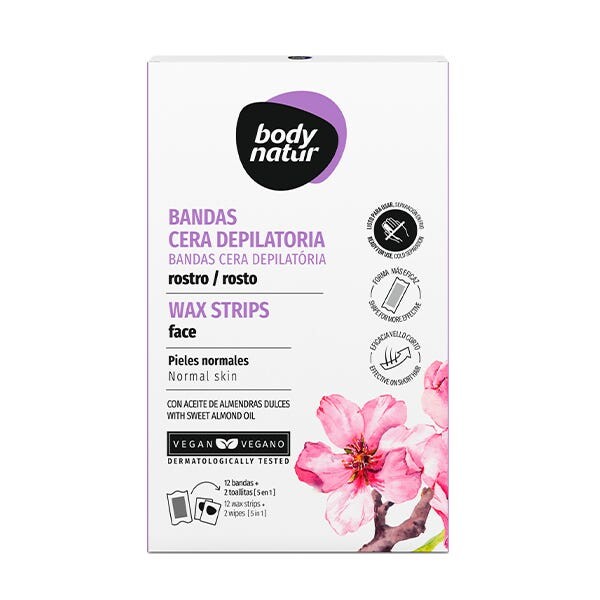 

Восковые полоски для депиляции 12 шт Body Natur
