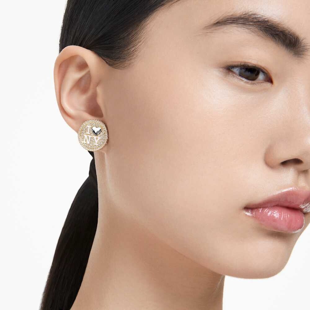 

Серьги-Гвоздики I LOVE NY Swarovski