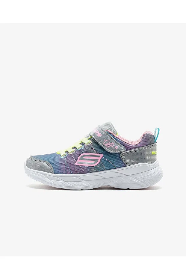Детские спортивные туфли для девочек на липучке Snap Sprints 2.0 - Stars Away Skechers, Gray