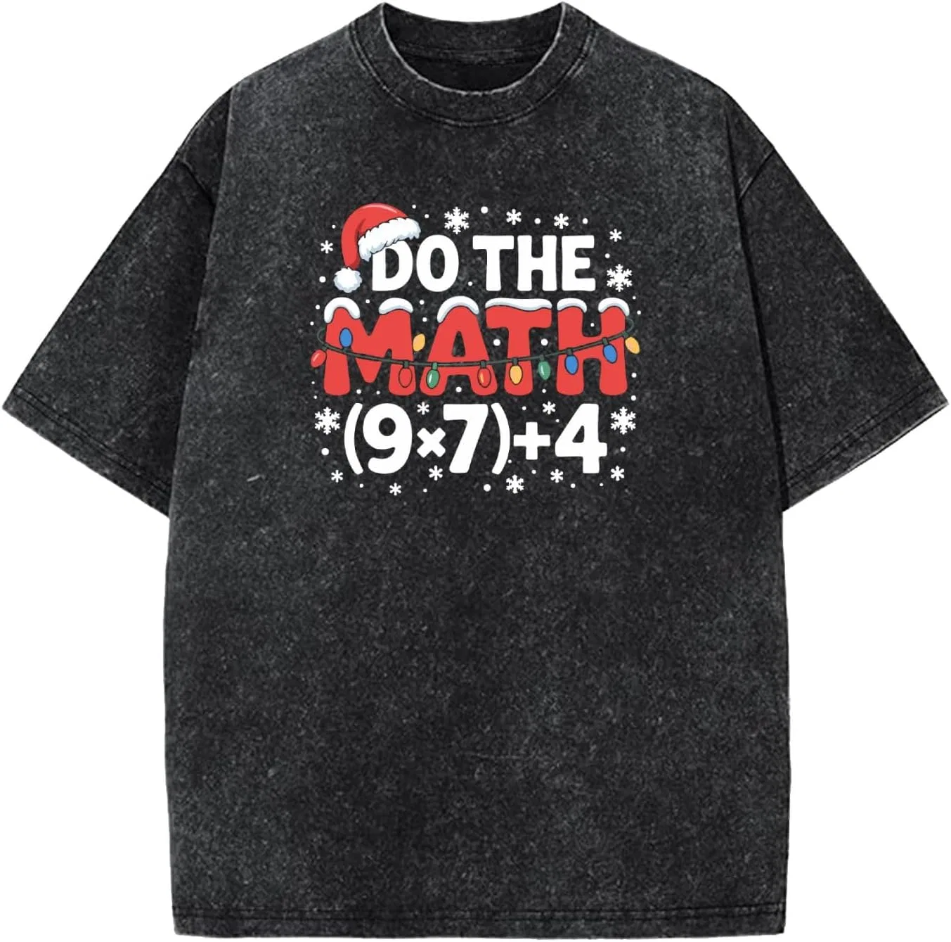 Мужская футболка с принтом Do The Math 67, Wash Black