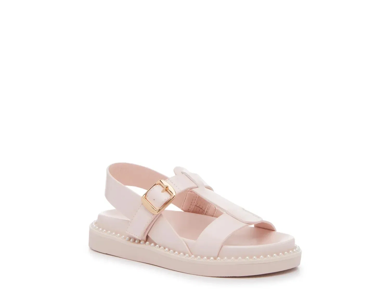 Сандалии с жемчугом Slappy, Steve Madden, светло-розовый
