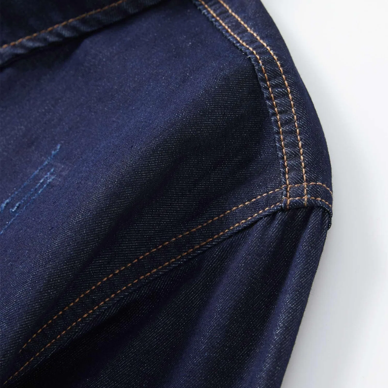Мужское джинсовое пальто с принтом, Blu-1 — фото 4