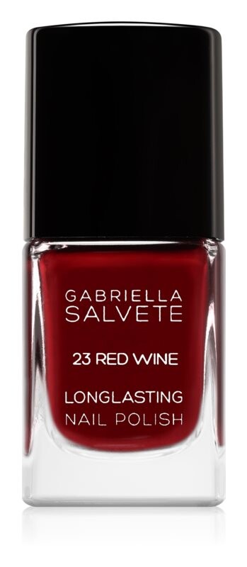 Стойкий лак для ногтей с высоким блеском Gabriella Salvete Longlasting Enamel, оттенок 23 Red Wine 11 мл — фото 2