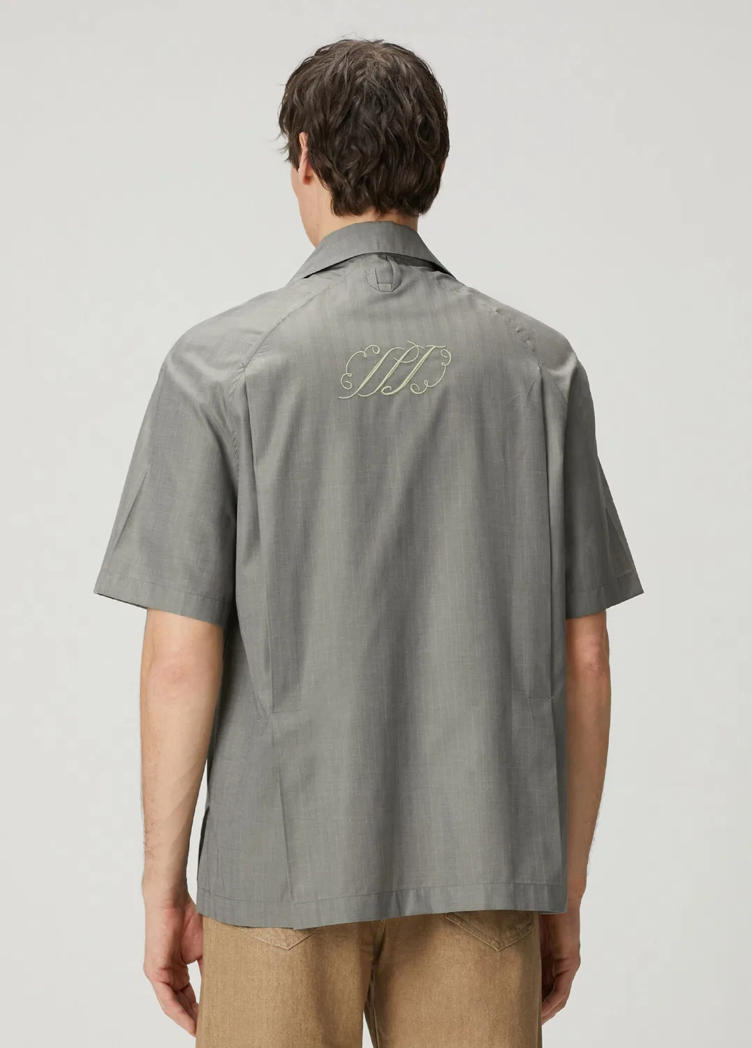 Рубашка Jacquemus, хаки — фото 4