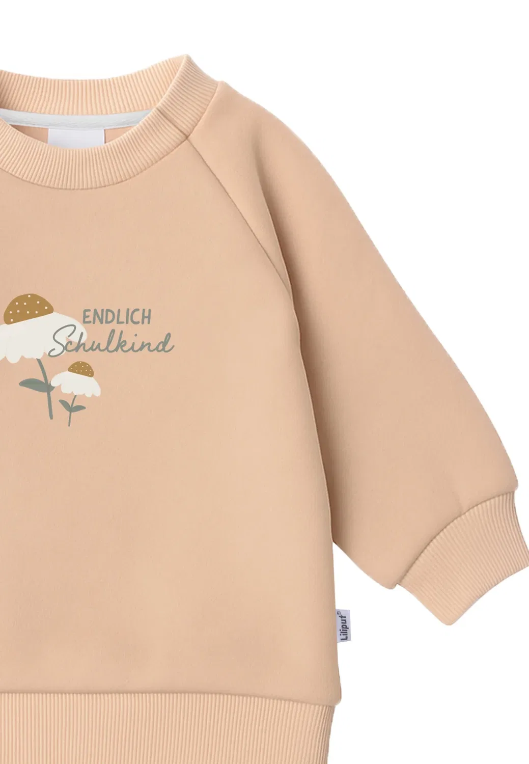Толстовка endlich schulkind унисекс - толстовка Liliput, Beige — фото 3