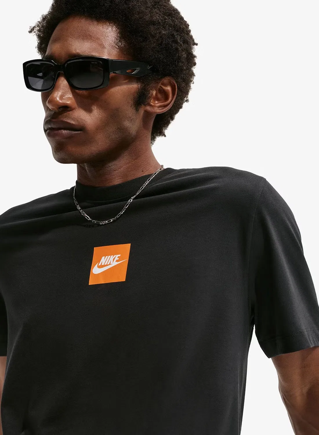 Футболка с принтом U NSW Tee STD JDI Nike, черный — фото 3