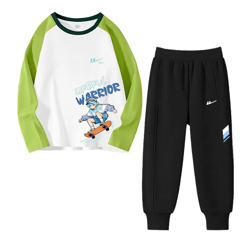 Детский спортивный комплект с принтом Dynamic Skateboard, Casual Sportswear, WARRIOR