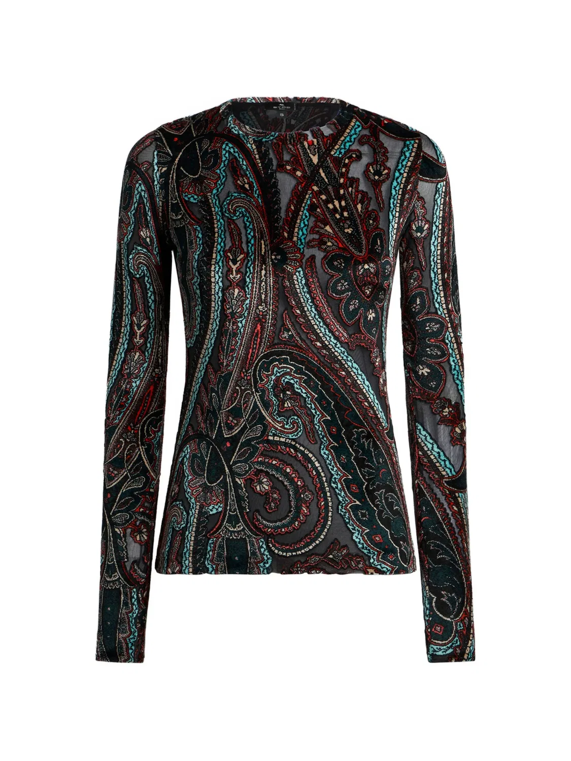 ETRO Жаккардовый джемпер с узором пейсли серый — фото 3