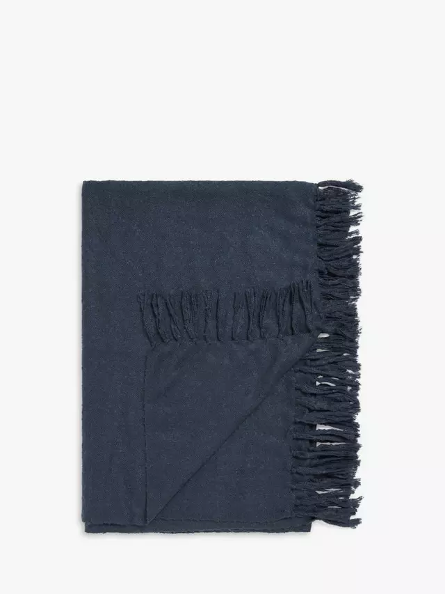 

Плед John Lewis ANYDAY Charlotte Bouclé, темно-синий
