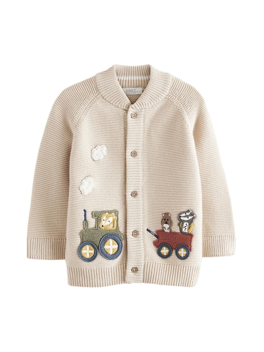 

Вязаный кардиган Next Knit Cardigan, бежевый