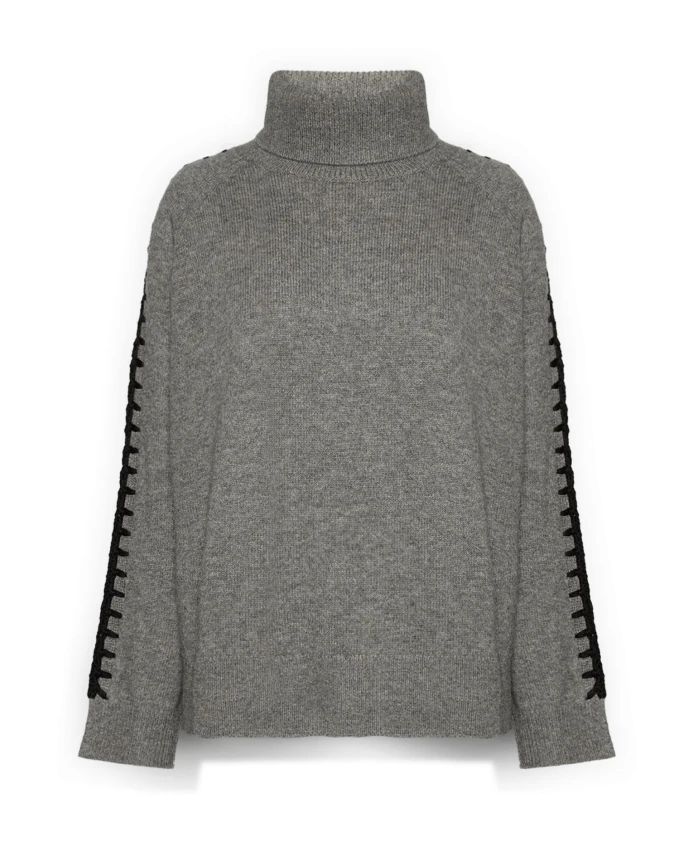 

Шерстяной свитер с ручной вышивкой Elena Mirã², серый