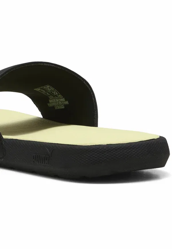 Сланцы Puma Cool Cat 2.0 Jr Pool Slides, черный с яблочно-зеленым — фото 4