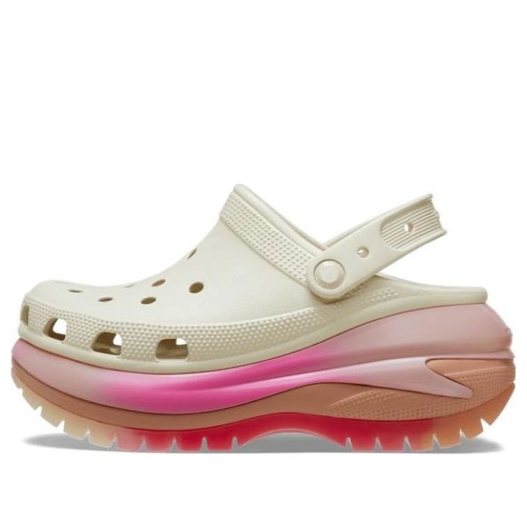 Сабо Crocs Mega Crush Color Dip 'White Pink'