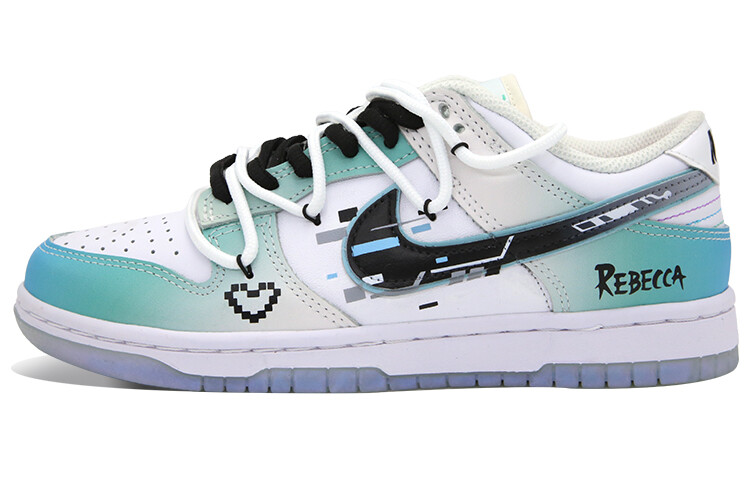

Кроссовки Nike Dunk Skateboarding Shoes Women's Low-top Green/White/Blue/Purple/Black/Grey, голубой, Синий, Кроссовки Nike Dunk Skateboarding Shoes Women's Low-top Green/White/Blue/Purple/Black/Grey, голубой
