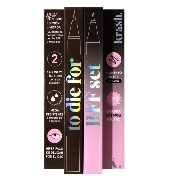 

Набор косметики To Die For My Best Friend Limited Edition Eyeliner Set Carbon Black & Safe Word Krash Kosmetics, Set 2