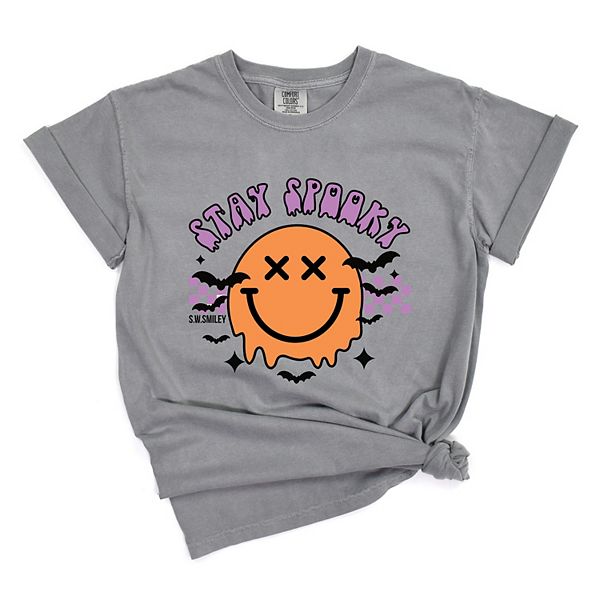 

Футболка SWSmiley stay spooky smiley bats Simply Sage Market, Grey, Серый, Футболка SWSmiley stay spooky smiley bats Simply Sage Market, Grey