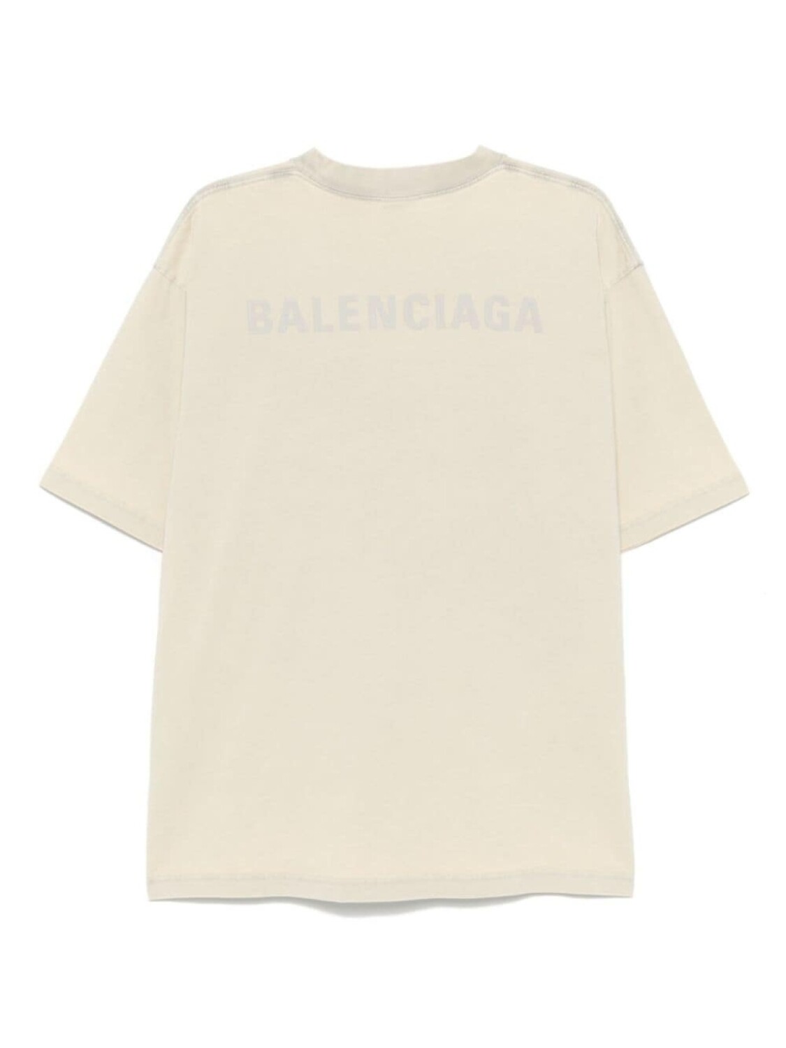 

Футболка с вышитым логотипом Balenciaga, серый