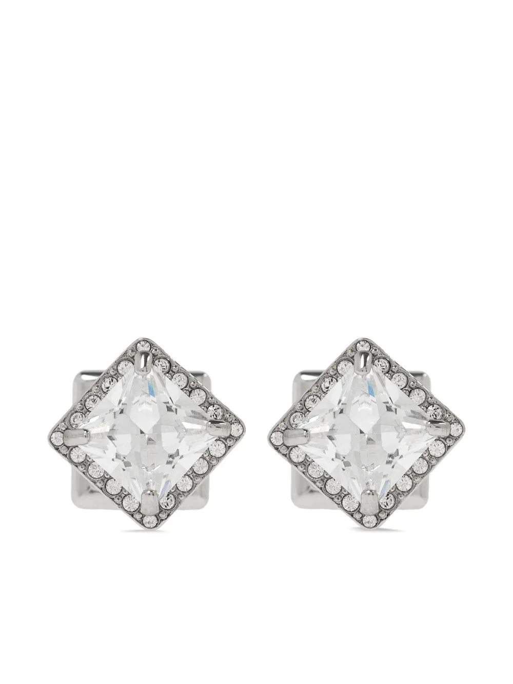 

Серьги-гвоздики с кристаллами BALENCIAGA, серебяный