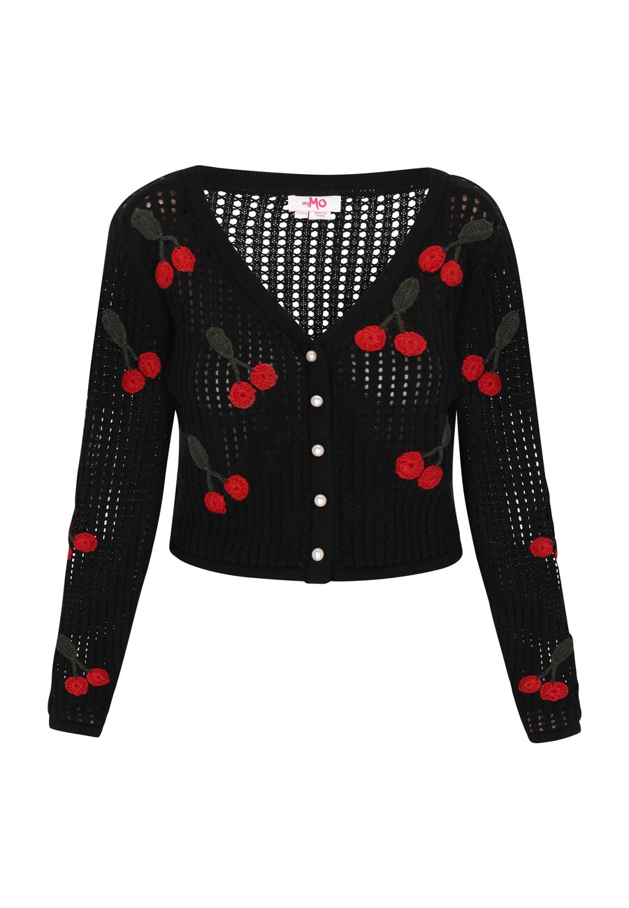 

Вязаный кардиган MYMO Fashion Look, черный